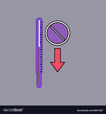 Flat icon design collection medical thermometer vector image