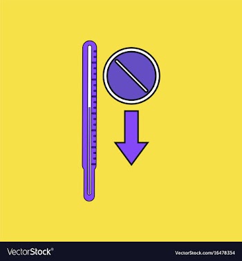 Flat icon design collection medical thermometer vector image