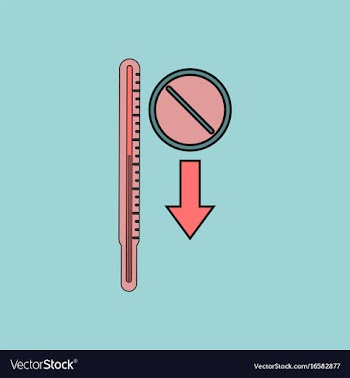 Flat icon design collection medical thermometer vector image