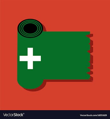Flat icon design collection medicine napkins in vector image