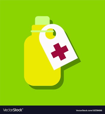 Flat icon design collection medicines bank in vector image
