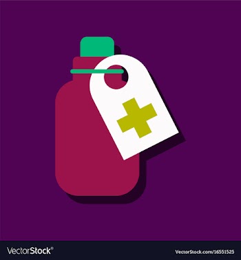Flat icon design collection medicines bank in vector image