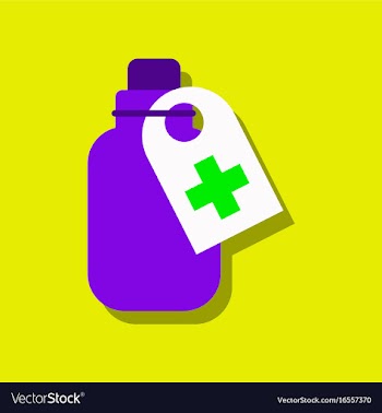 Flat icon design collection medicines bank in vector image