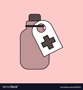 Flat icon design collection medicines bank vector image