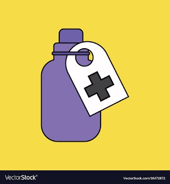 Flat icon design collection medicines bank vector image