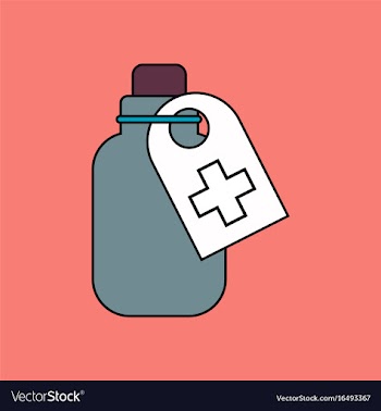 Flat icon design collection medicines bank vector image