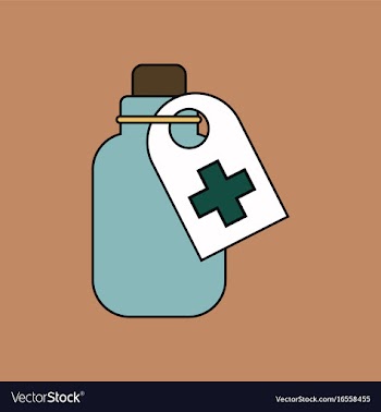 Flat icon design collection medicines bank vector image