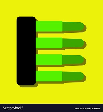 Flat icon design collection military ammunition vector image