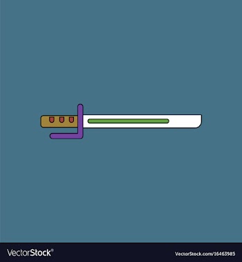 Flat icon design collection military bayonet knife vector image
