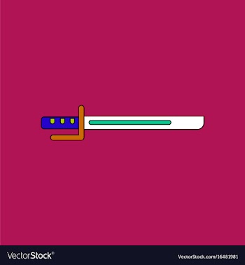 Flat icon design collection military bayonet knife vector image