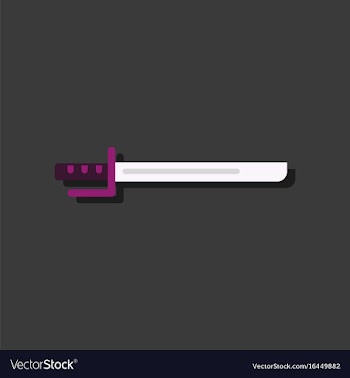 Flat icon design collection military bayonet vector image