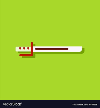 Flat icon design collection military bayonet vector image