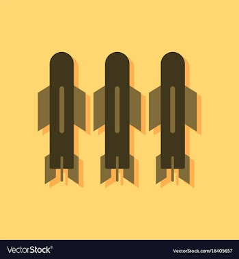 Flat icon design collection military bomb in vector image