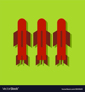 Flat icon design collection military bomb in vector image