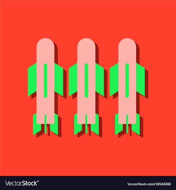 Flat icon design collection military bomb in vector image