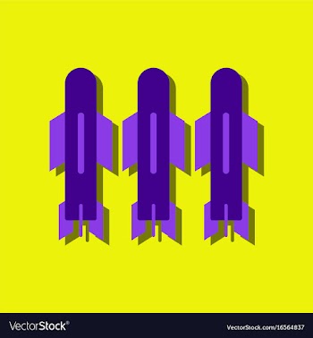 Flat icon design collection military bomb in vector image