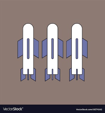 Flat icon design collection military bomb vector image