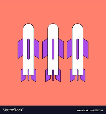Flat icon design collection military bomb vector image