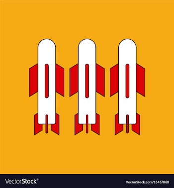 Flat icon design collection military bomb vector image