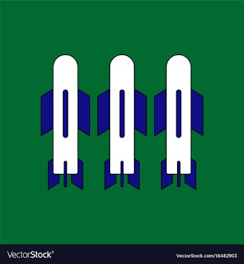 Flat icon design collection military bomb vector image