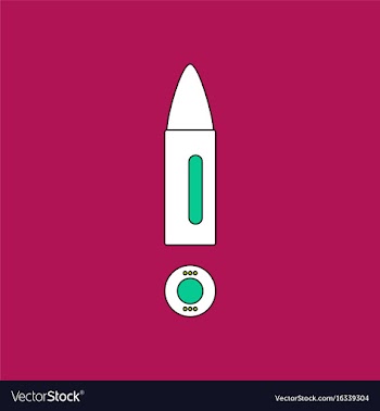 Flat icon design collection military bullet and vector image