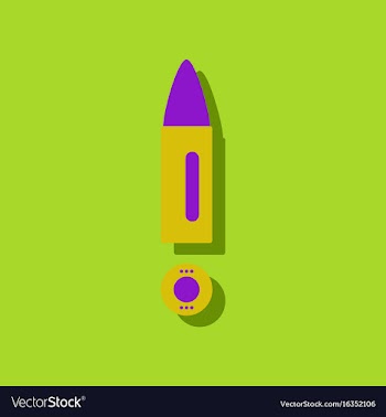 Flat icon design collection military bullet and vector image