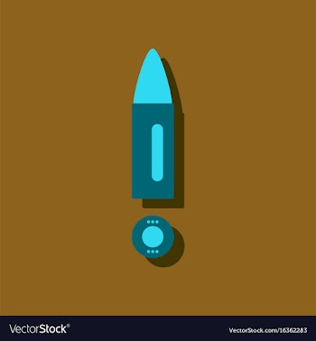 Flat icon design collection military bullet and vector image