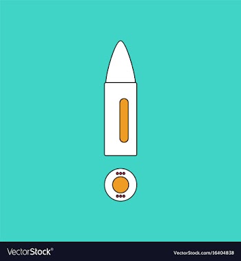 Flat icon design collection military bullet and vector image