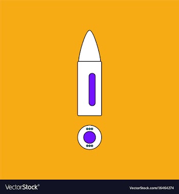 Flat icon design collection military bullet and vector image