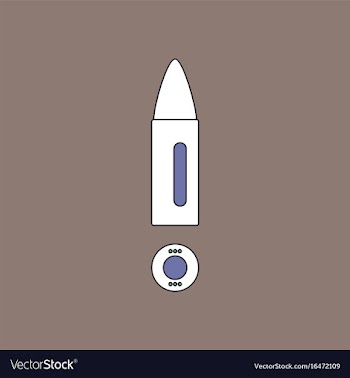 Flat icon design collection military bullet and vector image