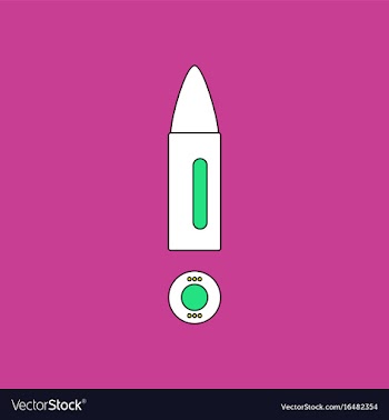 Flat icon design collection military bullet and vector image