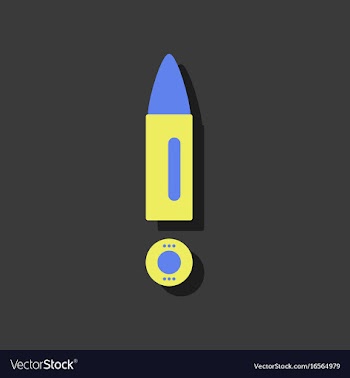 Flat icon design collection military bullet and vector image