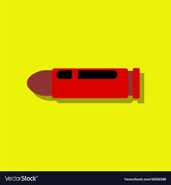 Flat icon design collection military bullet vector image