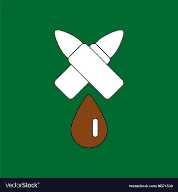 Flat icon design collection military bullets and vector image