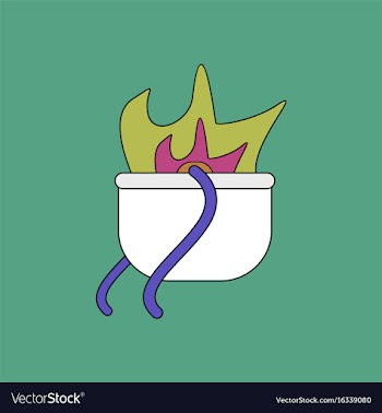 Flat icon design collection military cauldron pot vector image