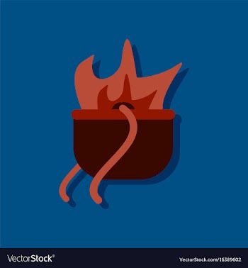 Flat icon design collection military cauldron pot vector image