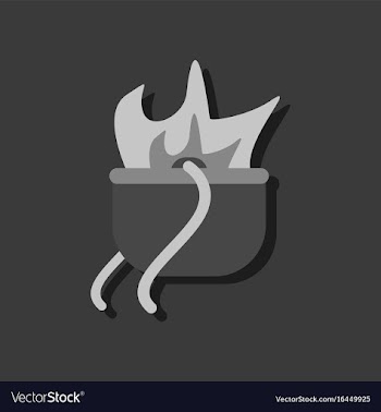 Flat icon design collection military cauldron pot vector image