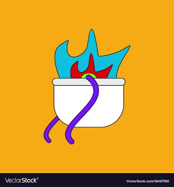 Flat icon design collection military cauldron pot vector image