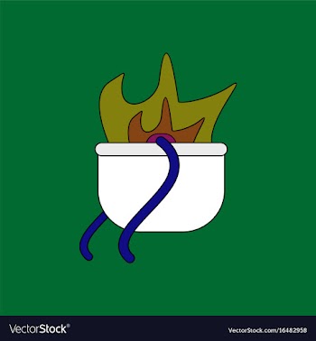 Flat icon design collection military cauldron pot vector image