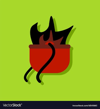 Flat icon design collection military cauldron pot vector image