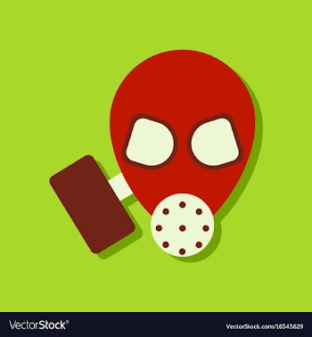 Flat icon design collection military gas mask in vector image