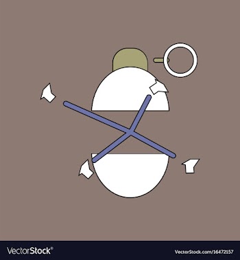 Flat icon design collection military grenade blast vector image