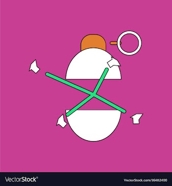 Flat icon design collection military grenade blast vector image