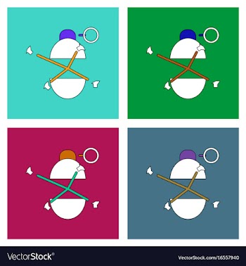 Flat icon design collection military grenade blast vector image