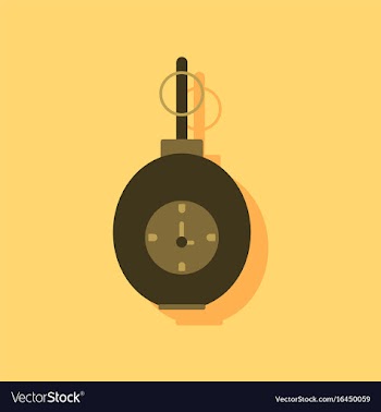 Flat icon design collection military grenade with vector image