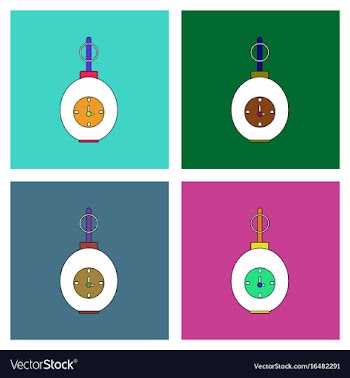 Flat icon design collection military grenade with vector image