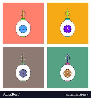 Flat icon design collection military grenade with vector image