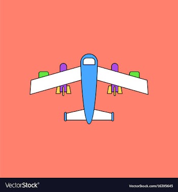 Flat icon design collection military heavy bomber vector image