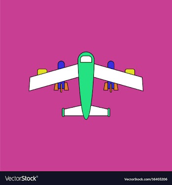 Flat icon design collection military heavy bomber vector image