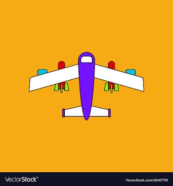 Flat icon design collection military heavy bomber vector image